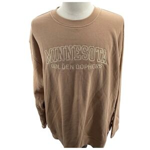 Rivalry Threads Minnesota Golden‎ Gophers Tan Crewneck Sweatshirt Mens NEW